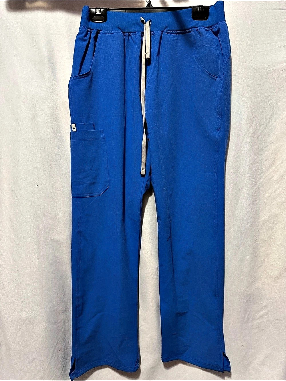 High-Rise Straight Leg Scrub Pant Blue
